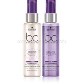 Obrázok Schwarzkopf Professional BC Bonacure Keratin Smooth Perfect dvojfázové sérum pre nepoddajné a krepovité vlasy 2x100 ml