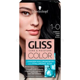 Obrázok Schwarzkopf Gliss Color farba na vlasy odtieň 1-0 Deep Black