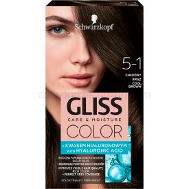 Obrázok Schwarzkopf Gliss Color farba na vlasy odtieň 5-1 Cool Brown