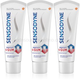 Obrázok Sensodyne Sensitivity & Gum zubná pasta pre citlivé zuby 3x75 ml