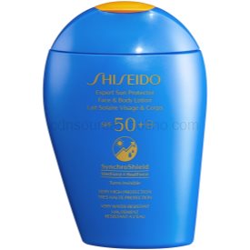 Obrázok Shiseido Sun Care Expert Sun Protector Face & Body Lotion opaľovacie mlieko na tvár a telo SPF 50+ 150 ml