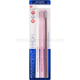 Obrázok SWISSDENT COLOURS zubné kefky Soft-Medium (2+1 zadarmo) - LUCERNE 