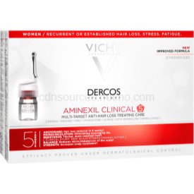 Obrázok Vichy Dercos Aminexil clinical 5 viacúčelová kúra proti vypadávaniu vlasov pre ženy 21 x 6 ml