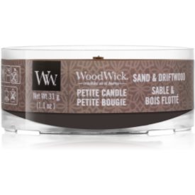 Obrázok Woodwick Sand & Driftwood votívna sviečka 31 g s dreveným knotom 