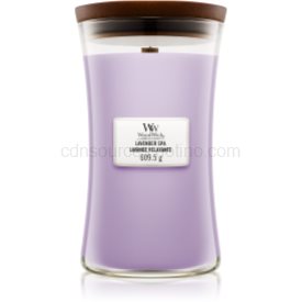 Obrázok Woodwick Lavender Spa vonná sviečka 609,5 g s dreveným knotom 