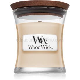 Obrázok Woodwick Vanilla Bean vonná sviečka 85 g s dreveným knotom 