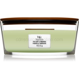 Obrázok Woodwick Fig Leaf & Tuberose vonná sviečka s dreveným knotom (hearthwick) 453,6 g