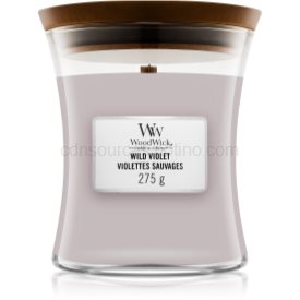 Obrázok Woodwick Wild Violet vonná sviečka s dreveným knotom 275 g 