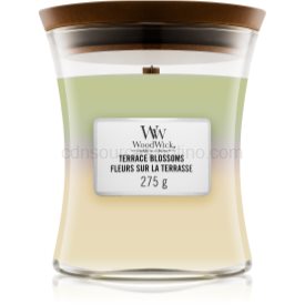 Obrázok Woodwick Trilogy Terrace Blossoms vonná sviečka 275 g s dreveným knotom 