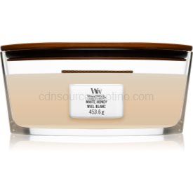 Obrázok Woodwick White Honey vonná sviečka s dreveným knotom (hearthwick) 453,6 g