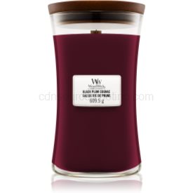 Obrázok Woodwick Black Plum vonná sviečka s dreveným knotom 609,5 g