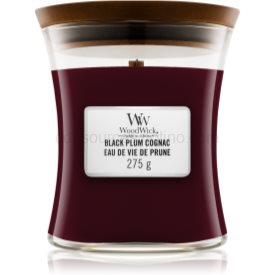 Obrázok Woodwick Black Plum vonná sviečka s dreveným knotom 275 g