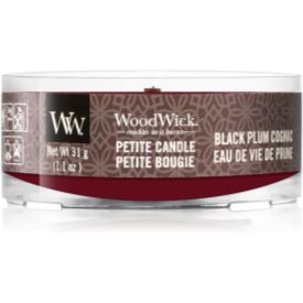 Obrázok Woodwick Black Plum votívna sviečka s dreveným knotom 31 g