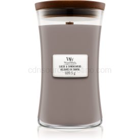 Obrázok Woodwick Suede & Sandalwood vonná sviečka s dreveným knotom 609,5 g