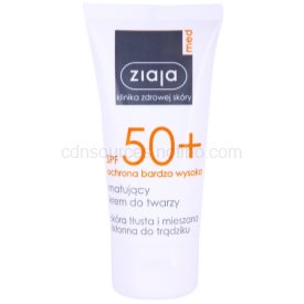 Obrázok Ziaja Med Protecting UVA + UVB zmatňujúci opaľovací krém na tvár SPF 50+  50 ml