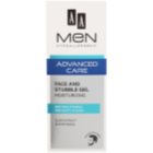 AA Cosmetics Men Advanced Care hidratáló és nyugtató gél az arcra és a szakállra