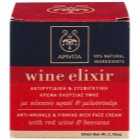 Apivita Wine Elixir Red Wine & Beeswax festigende Anti-Faltencreme für trockene Haut