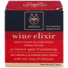 Apivita Wine Elixir Red Wine & Beeswax noční zpevňující a protivráskový krém