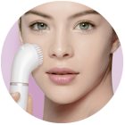 Braun Face 830 epilátor tisztító kefével az arcra