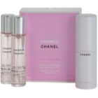 Chanel Chance Eau Tendre eau de toilette nőknek 3 x 20 ml (1x utántölthető + 2x utántöltő)