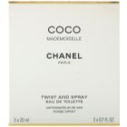 Chanel Coco Mademoiselle toaletní voda pro ženy 3x20 ml (1x plnitelná + 2x náplň)