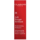 Clarins Lip Make-Up Joli Rouge Brillant зволожуюча помада з блиском