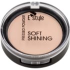E style Soft Shining rozświetlający puder kompaktowy nadający skórze idealny odcień