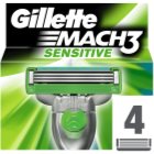 Gillette Mach 3 Sensitive Ersatzklingen 4 pc