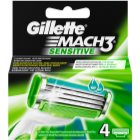 Gillette Mach 3 Sensitive Ersatzklingen 4 pc