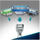 Gillette Mach 3 Turbo FCBarcelona Rasierer Ersatzklingen 4 pc
