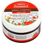 Green Pharmacy Body Care Cranberry & Cloudberry peeling cu zahar si sare