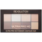 Makeup Revolution Ultra Pro HD Fair paleta na kontury obličeje pudrová