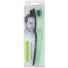 Megasmile Black Whitening Ortho cepillo de dientes con carbón activado para usuarios de ortodoncia fija y puentes