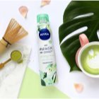 Nivea Crispy Cucumber & Matcha Tea odswieżająca piana do ciała intensywnie nawilżający