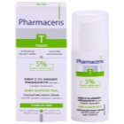 Pharmaceris T-Zone Oily Skin Sebo-Almond Peel noční regulační a čisticí pleťový krém pro jednotný tón pleti