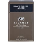 St. James Of London Black Pepper & Persian Lime After-Shave Gel für Herren 100 ml