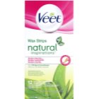Veet Natural Inspirations Enthaarungswachsstreifen für normale und trockene Haut