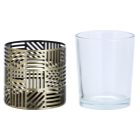 Yankee Candle Crosshatch Brass Glaskerzenhalter für Votivkerzen
