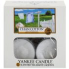 Yankee Candle Clean Cotton čajová sviečka 12 x 9,8 g