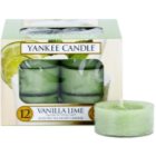 Yankee Candle Vanilla Lime teamécses 12 x 9,8 g