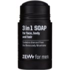 Zew For Men přírodní tuhé mýdlo na obličej, tělo a vlasy 3 v 1