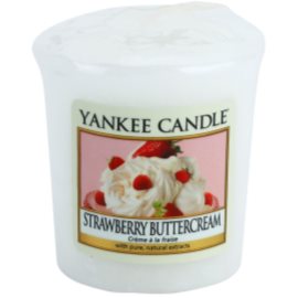 Yankee Candle Bougie Votive Vanille - 49g, Parfum Doux, Blanc, 5x4,5x5,3cm