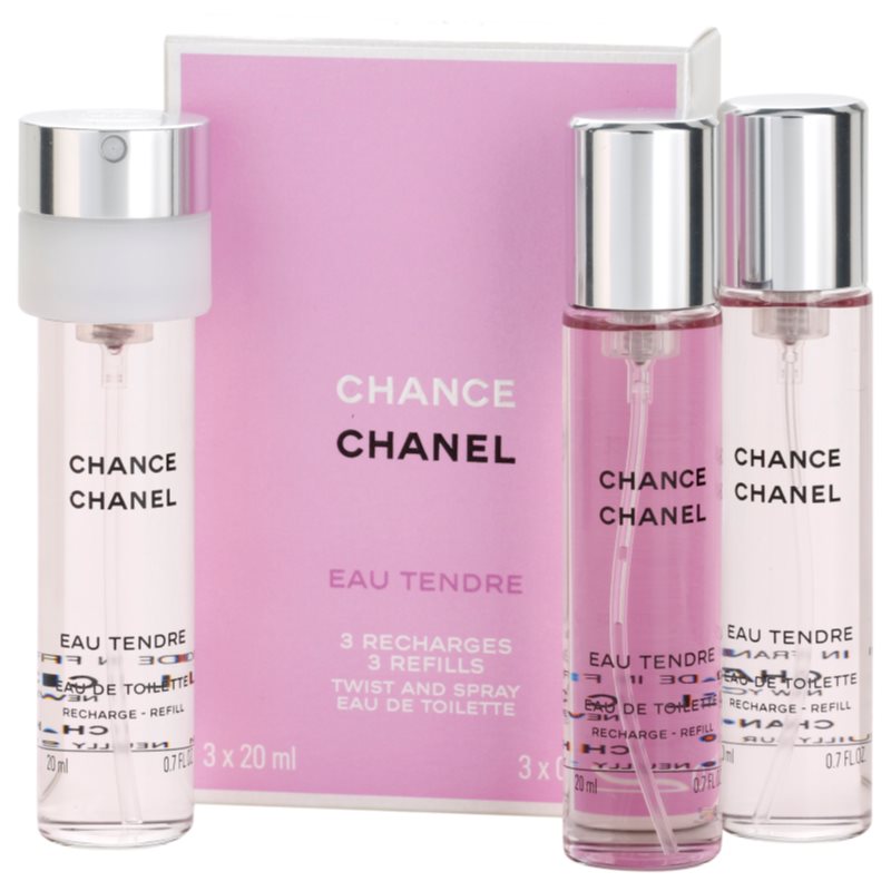 Chanel Chance Eau Tendre, Eau de Toilette for Women 3x20 ml (3x Refill ...