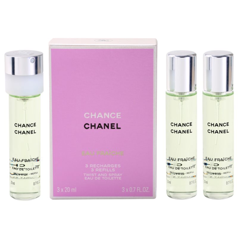 Chanel Chance Eau Fraiche, Eau de Toilette for Women 3x20 ml (3x Refill ...