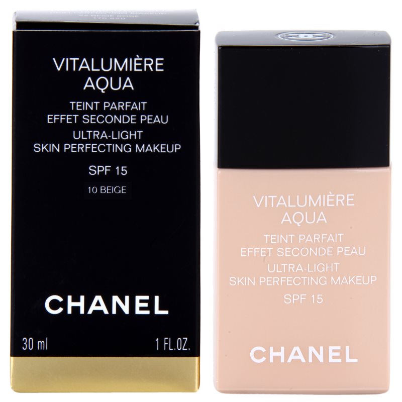 Chanel Vitalumiére Aqua, Ultra Lightweight Foundation For Radiant ...