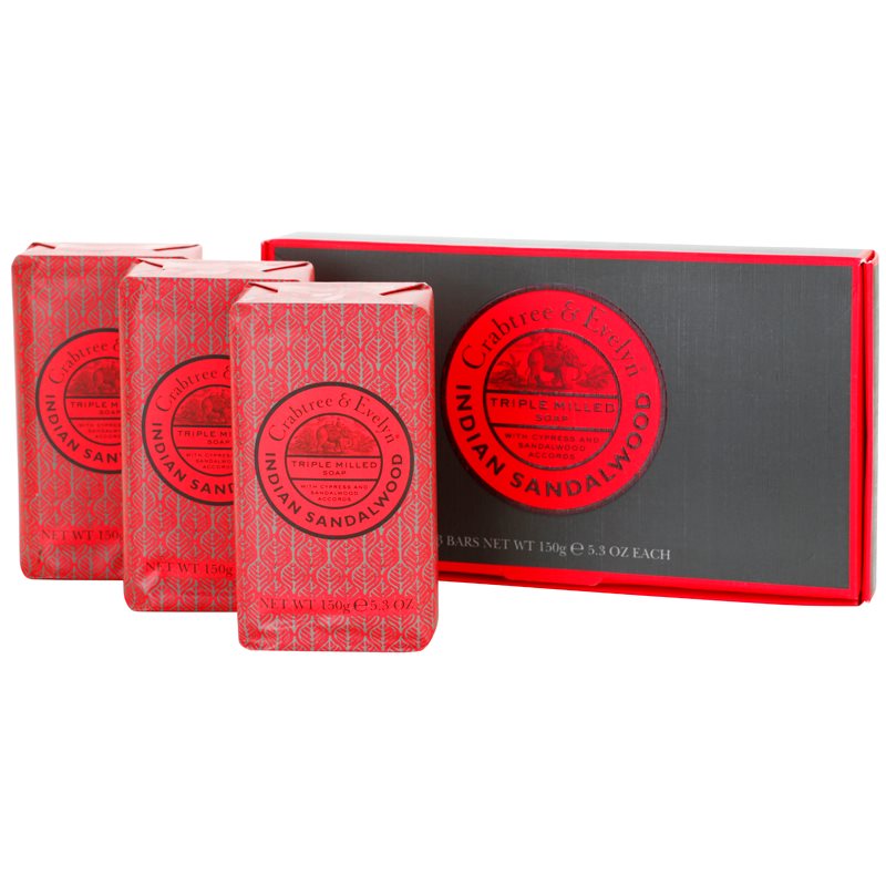 CRABTREE & EVELYN INDIAN SANDALWOOD Bar Soap notino.co.uk