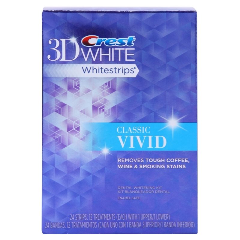 Crest 3D White Whitestrips Classic Vivid, Tooth Whitening Strips