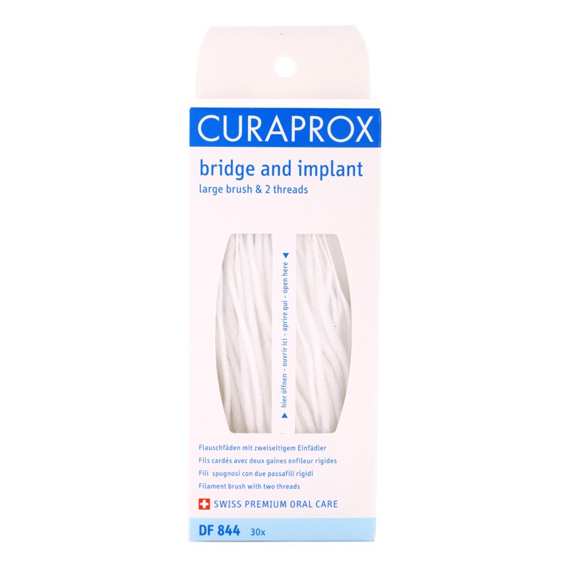 Curaprox Bridge and Implant DF 844, Dental Floss for Dental Bridges
