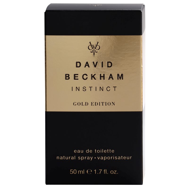 David Beckham Instinct Gold Edition, Eau de Toilette para homens 50 ml