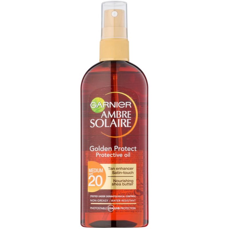 GARNIER AMBRE SOLAIRE GOLDEN PROTECT huile solaire SPF 20 | notino.fr